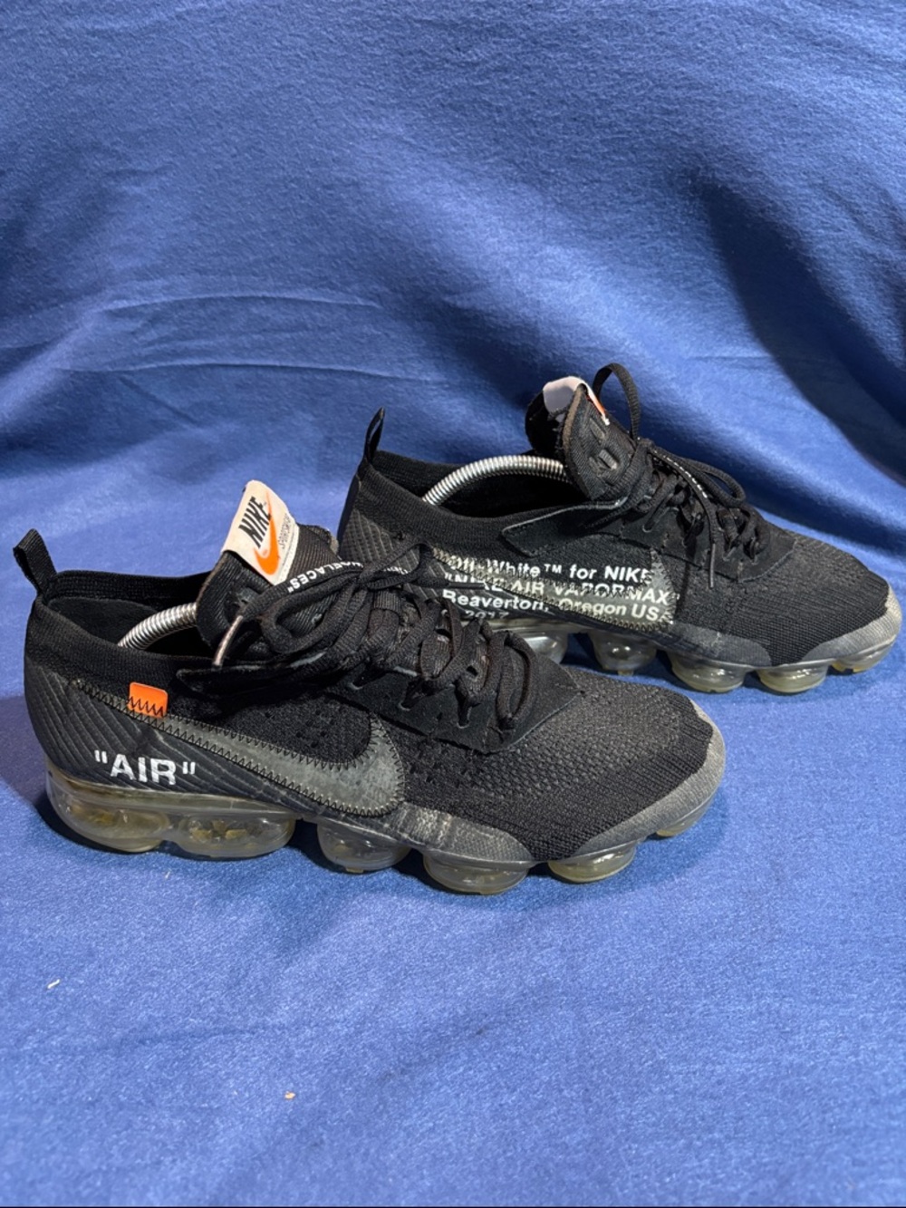 Nike Black Off-White x VaporMax Athletic Shoes